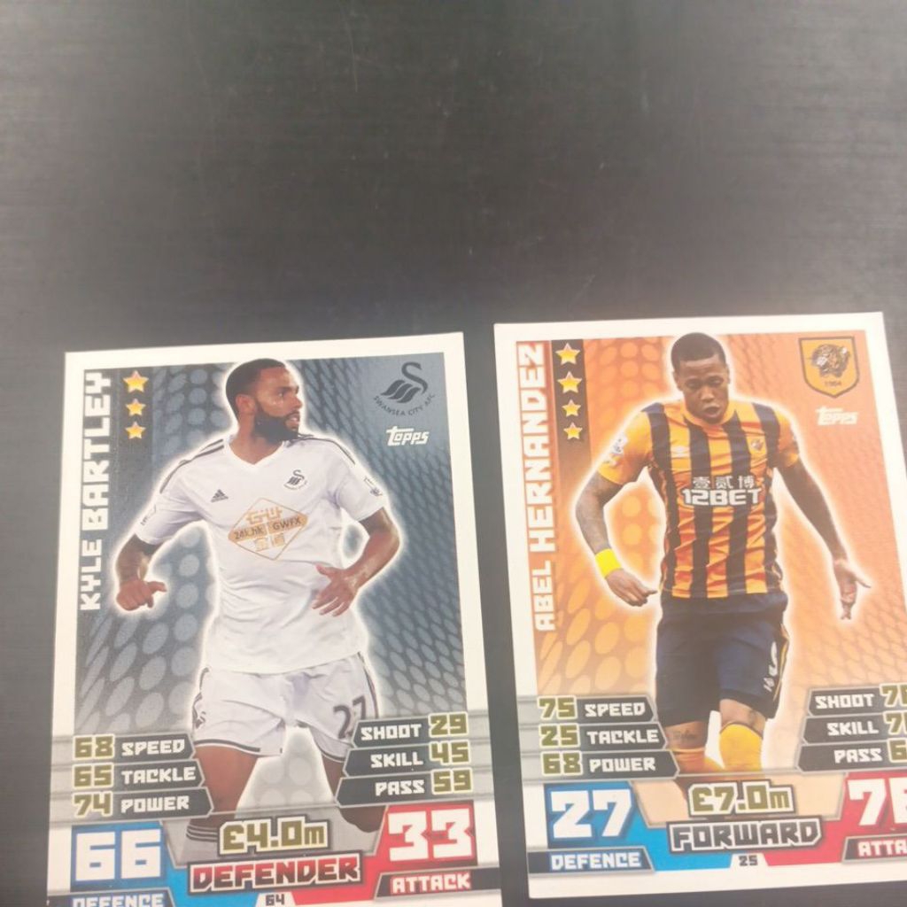 kartu bola match attax extra epl 2014/2015 squad update