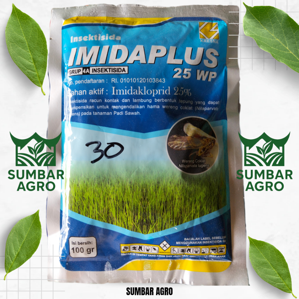 IMIDAPLUS 25WP // Insektisida sistemik // hama kutu daun, kutu kebul, thrips // imidakloprid 25wp