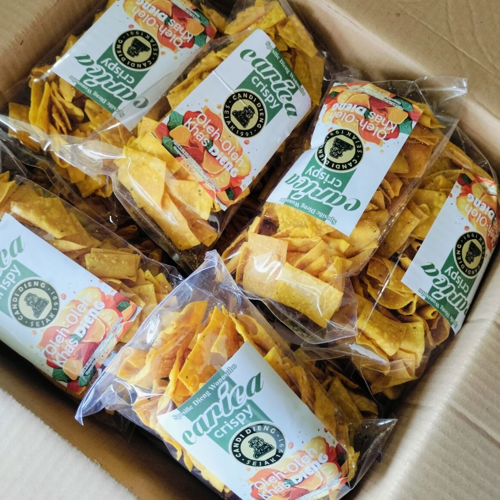 LEBIH MURAH!!! PAKET KERIPIK CARICA Premium CANDI DIENG DENGAN SARI BUAH ASLI RASA OTENTIK KHAS DIEN