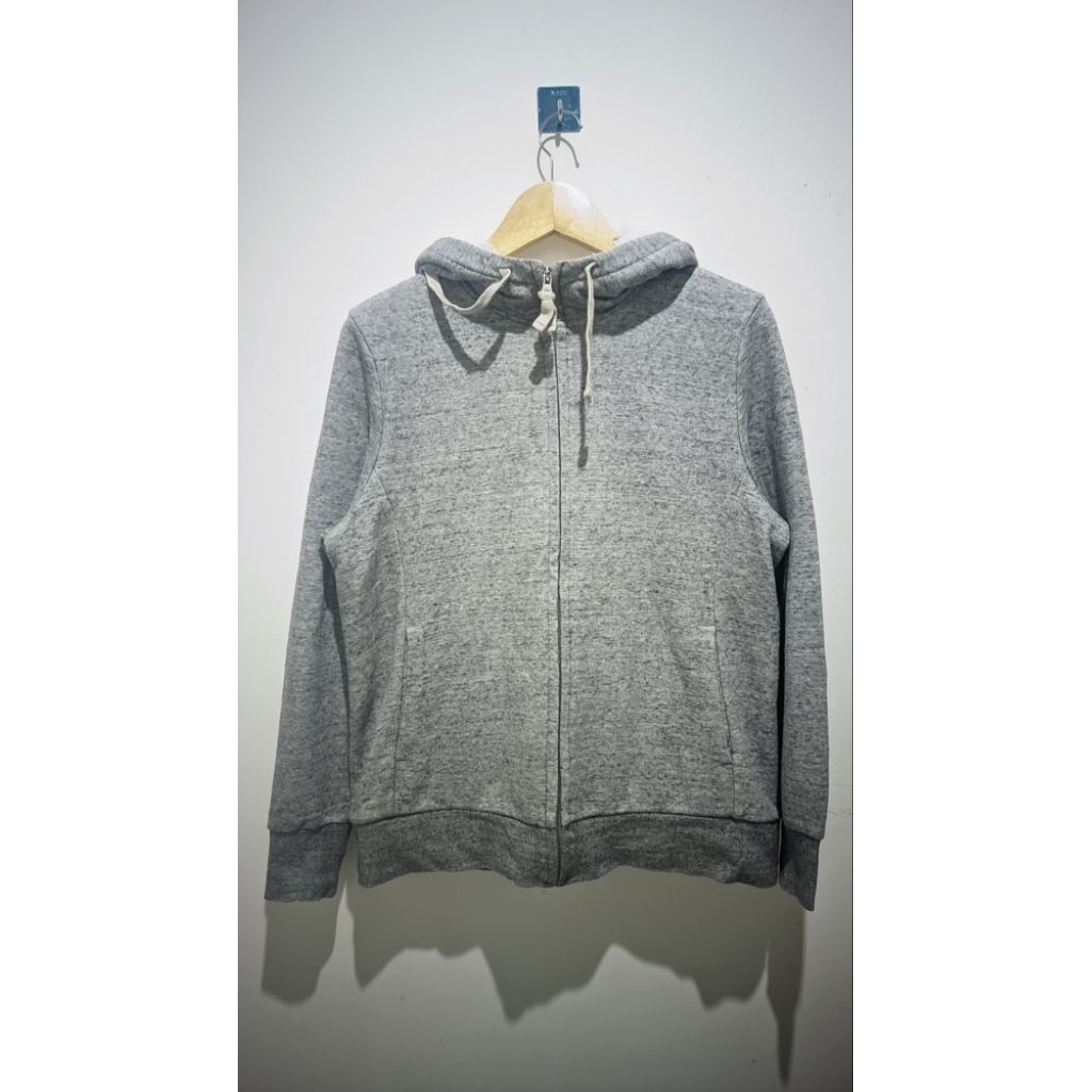Hoodie Zipper Uniqlo Sherpa Grey Original size L fit Ld 115 P 65