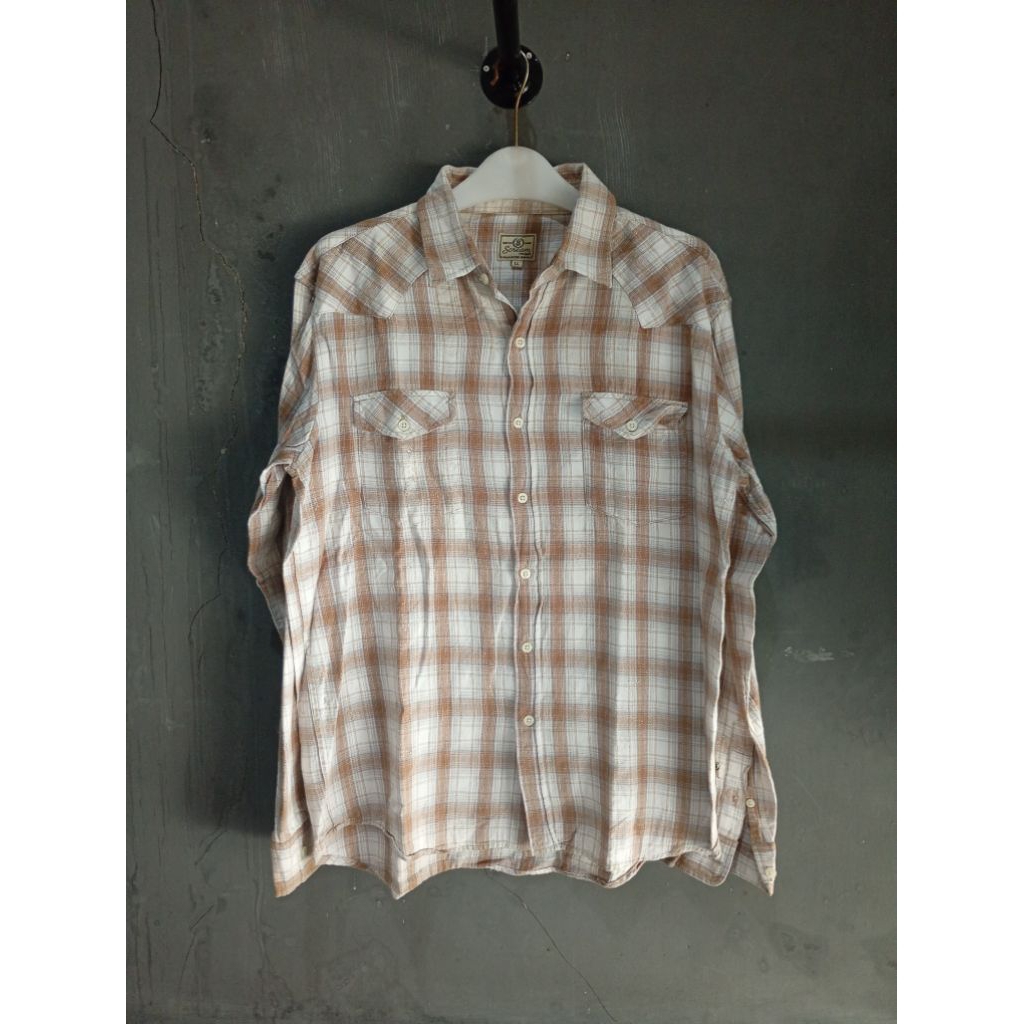 scream vintage kemeja flanel motif bling2