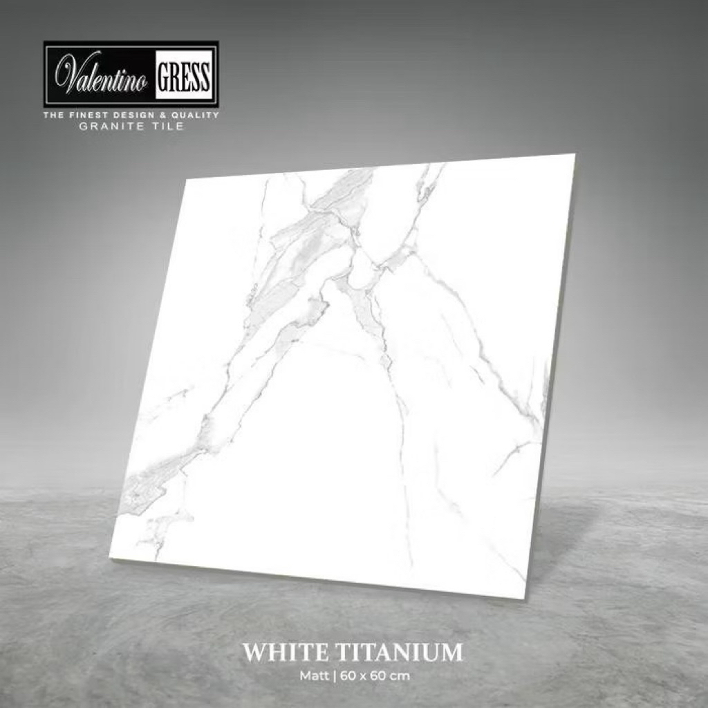 Granit 60x60 Valentino Gress White Titanium | Matt
