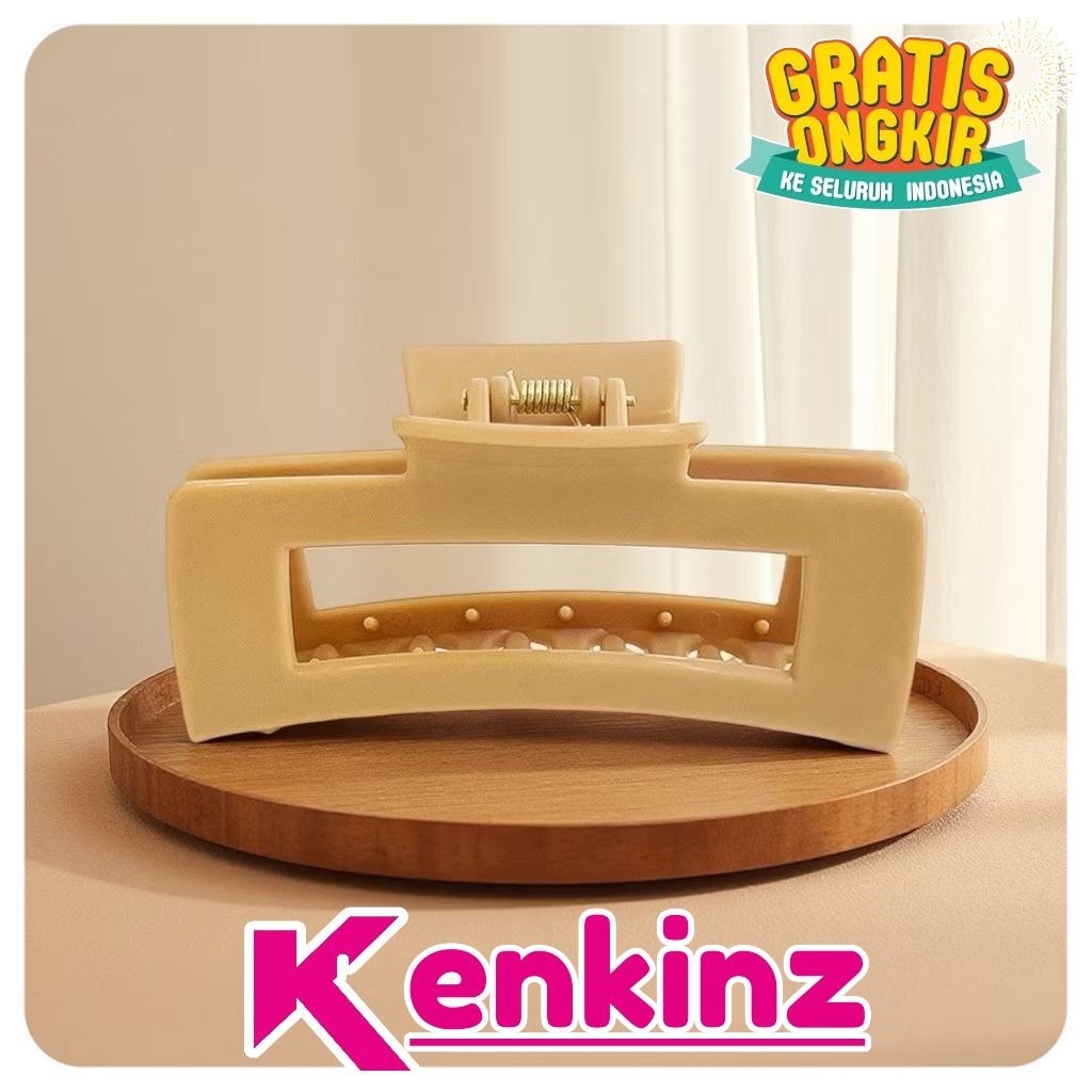 Kenkinz Jepit Rambut Elastis Jedai Rambut Flexible Hairclaw Hercules Persegi