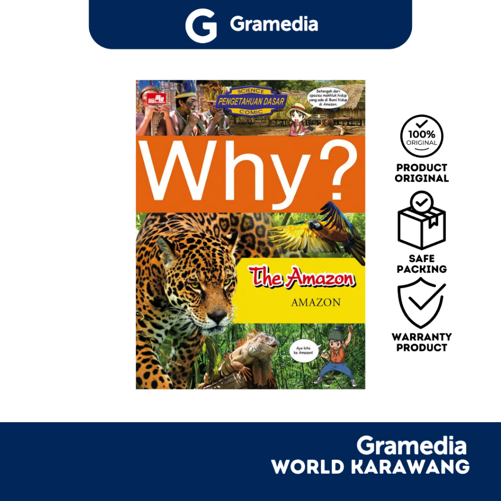 Gramedia Karawang - Educatinal Comic - Why? Amazon - Elex Media Komputindo