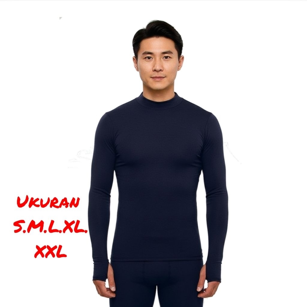 Kaos Baselayer Olahraga Pria Base Layer Manset Lengan Panjang Baju Renang Manset Kaos Olahraga Baju 