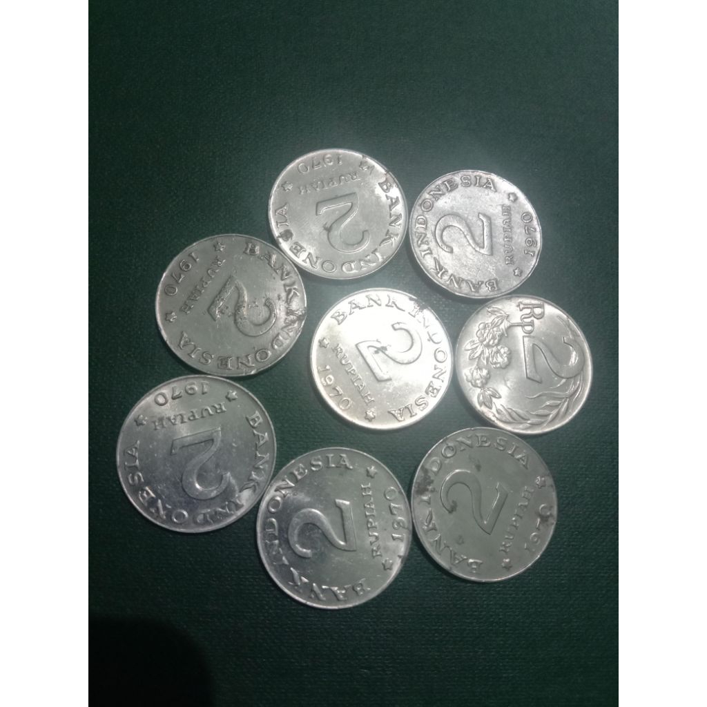 Uang Koin 2 Rupiah tahun emisi 1970