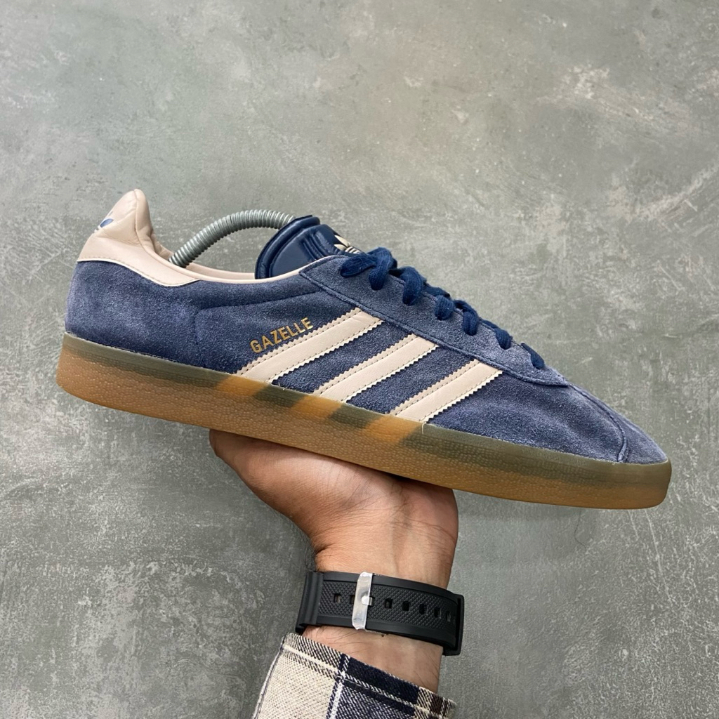 [Size 45] Adidas Gazelle ‘Night Indigo Taupe’ (IG6201) Second Original Kondisi Mulus Nominus Used Go
