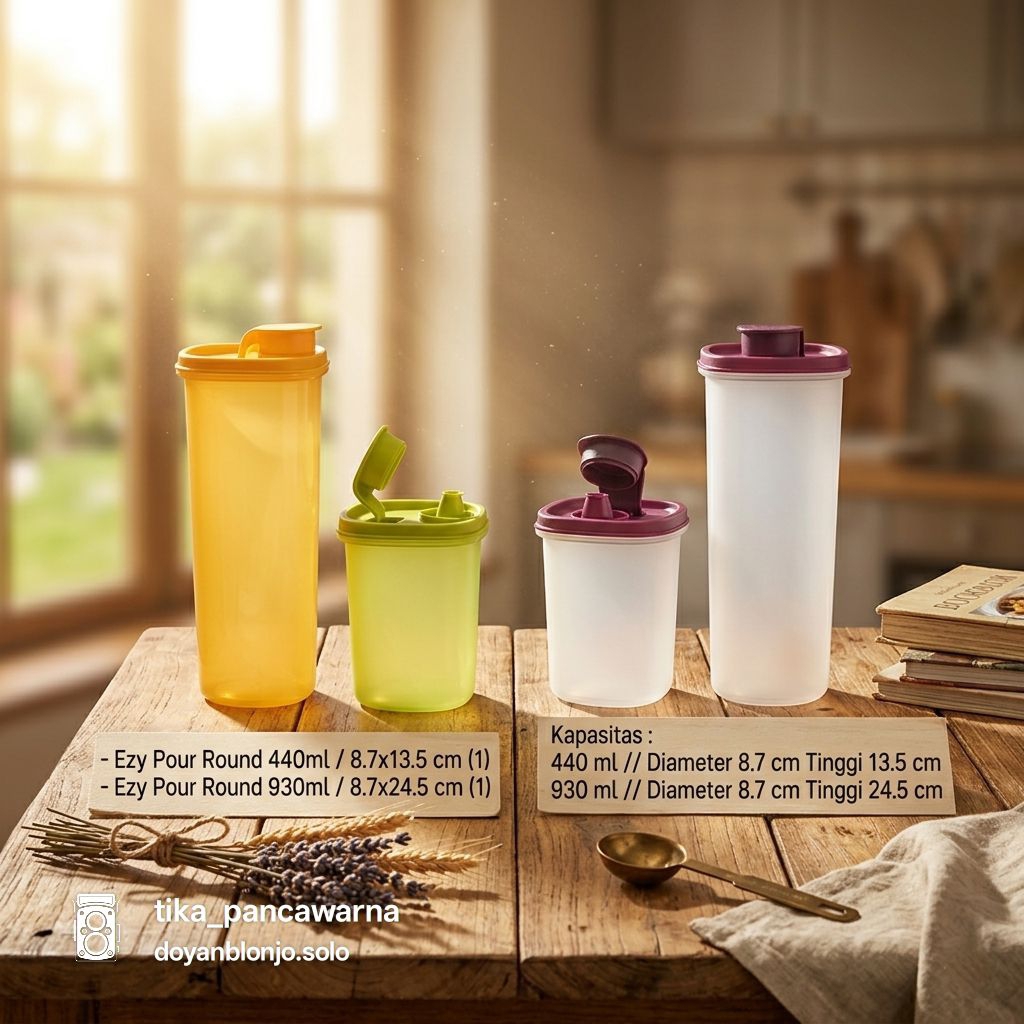 Ezy Pour set tempat minyak Tupperware cooking oil