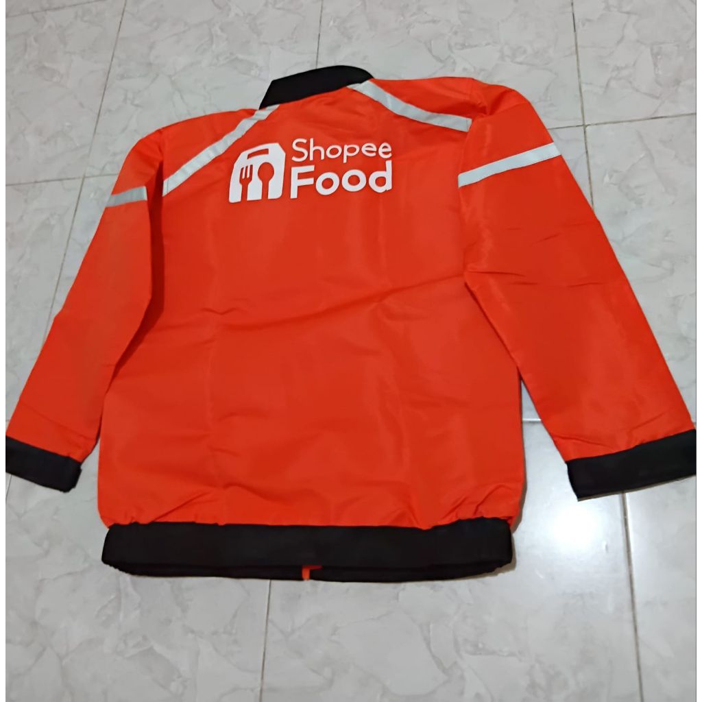 Jaket Atribut ShopeeFood Original Kondisi Second (LIKENEW)