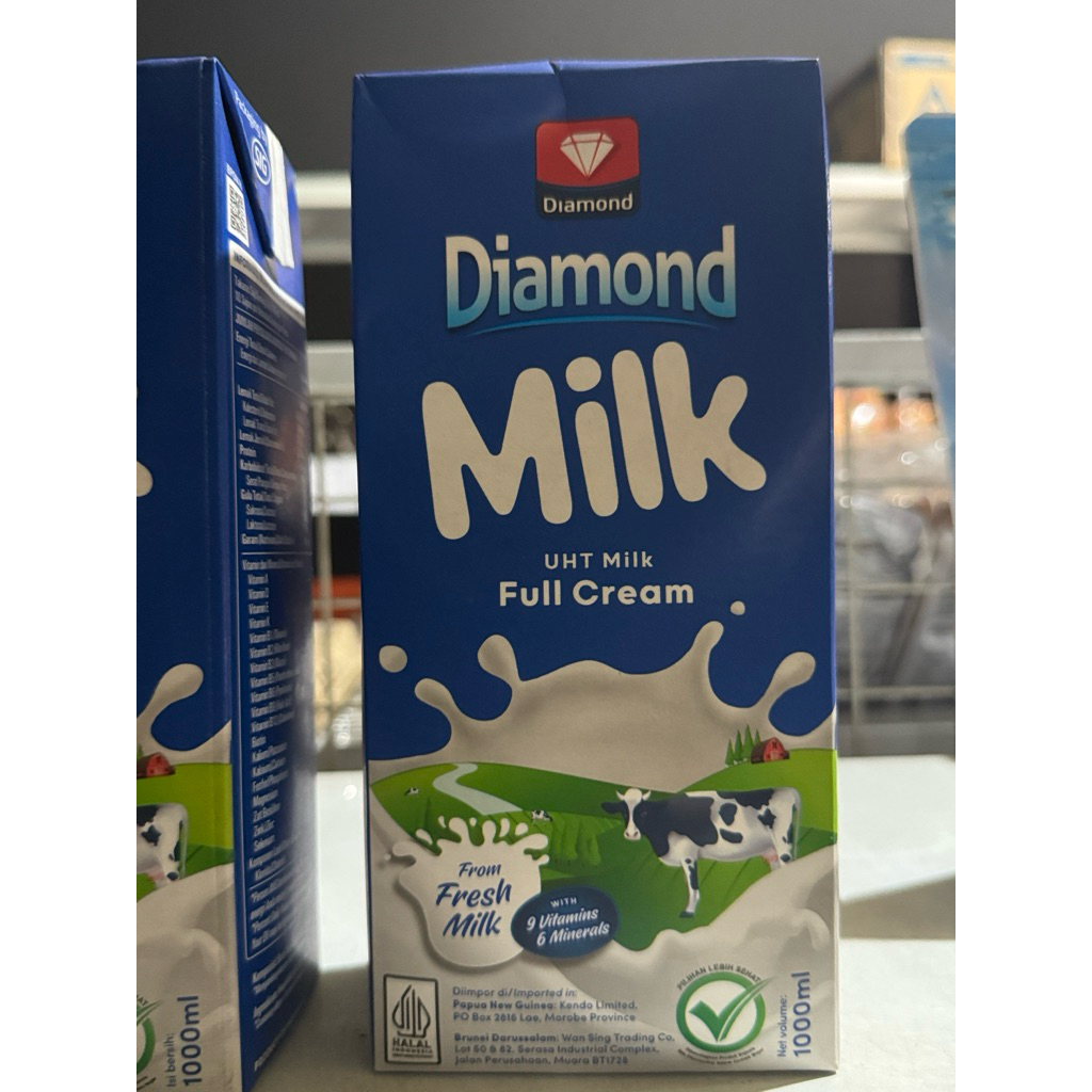 UHT Diamond Fresh Milk Full Cream 1 Liter