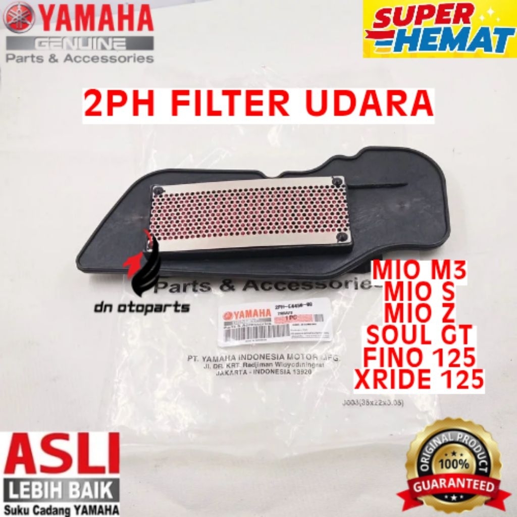 FILTER UDARA ORIGINAL YAMAHA KODE 2PH, FILTER UDARA MIO M3, FILTER UDARA MIO S, FILTER UDARA MIO Z, 