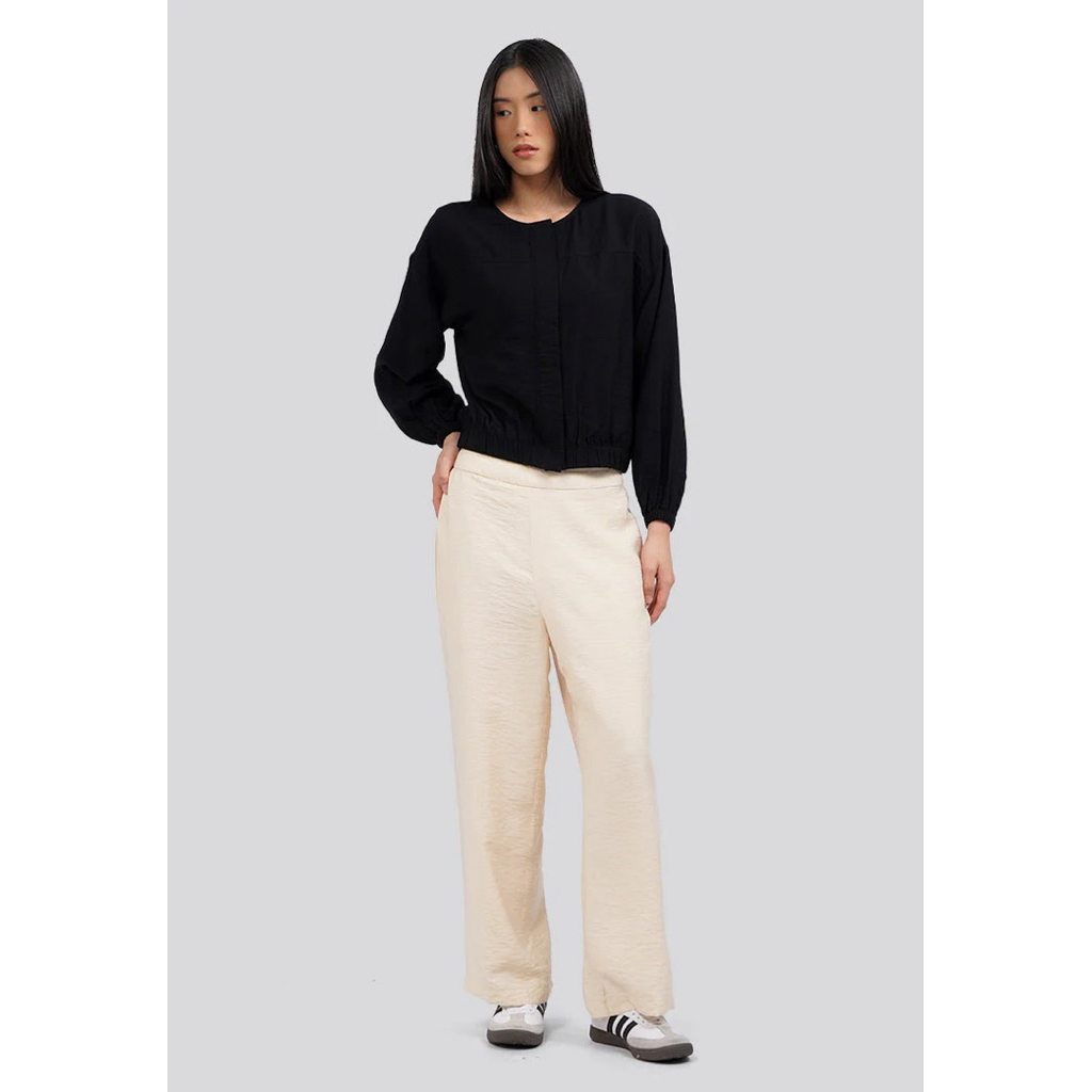 Preloved/New Celana/Bawahan Wanita THE EXECUTIVE Kulot Elastis Ecru Size S