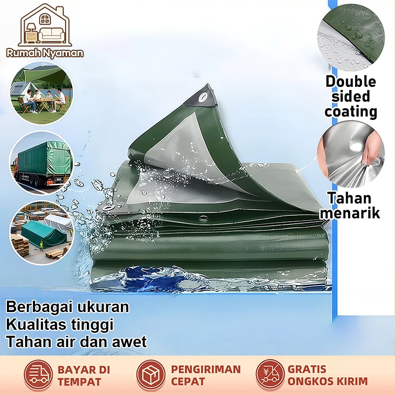 Terpal Tahan Air Panas Hujan Serbaguna luar ruangan penutup hujan balkon rumah terpal