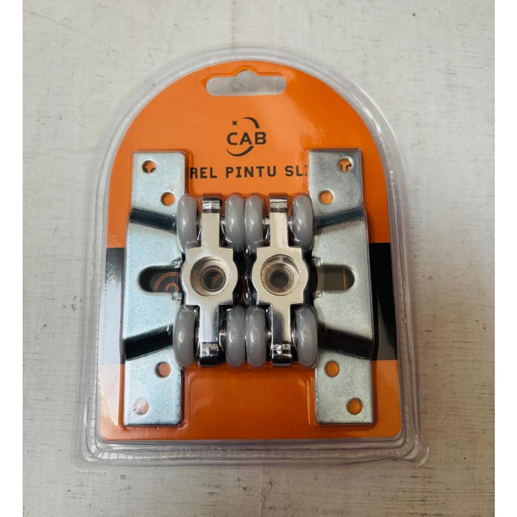 Rel Pintu Sliding CAB 23mm Set Lengkap – Roda Rel Lemari Geser / Rel Pintu Dorong / Sliding Door Rol