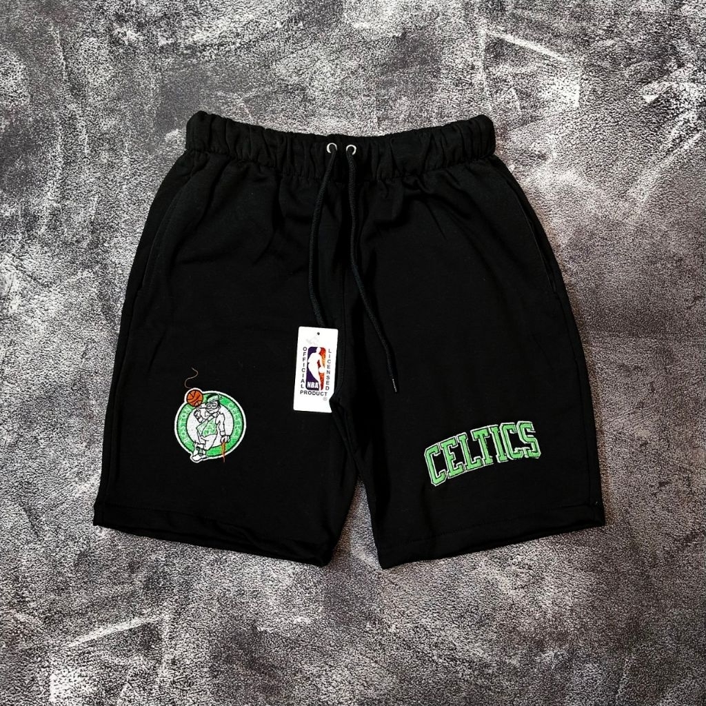 Celana Pendek Celtics NBA Hitam – Celana Santai Pria Keren & Nyaman