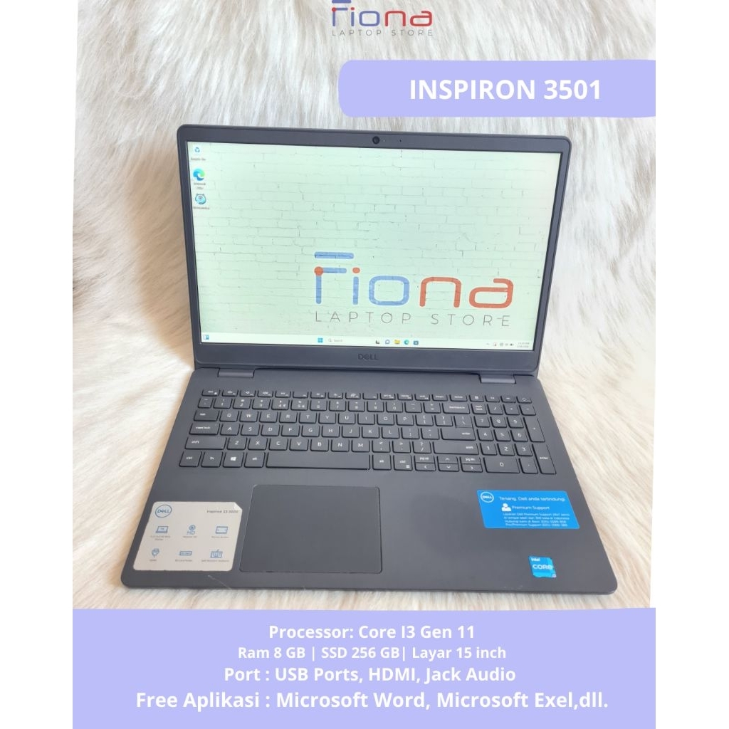 Laptop Inspiron 3501 | Core i3 Gen 11 | Ram 8gb SSD 256gb (l20958)