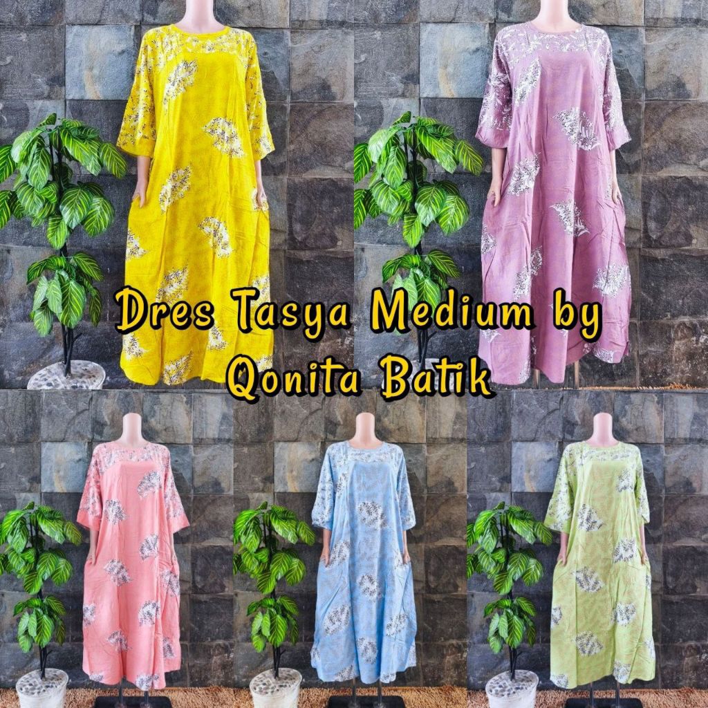 Amina - Home Dres Rayon Premium Qonita Ld 106 Non Busui ll Dres Tasya Medium Daster Panjang Lengan 7