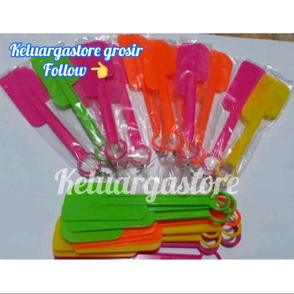 12 Pcs Sutil/spatula/Soletan/olesan plastik sovenir nikahan