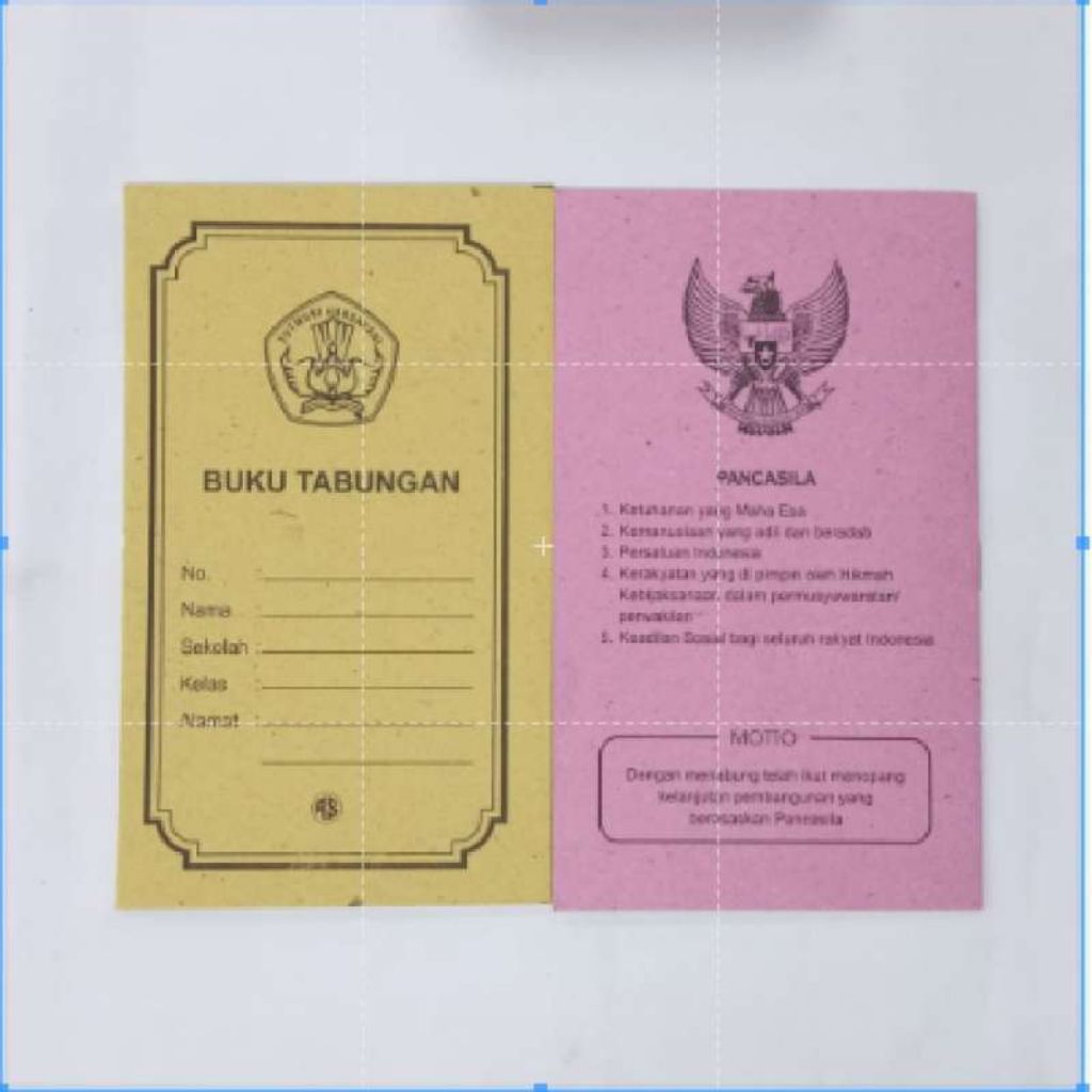 (50pcs) buku tabungan buku catatan keuangan buku tabungan harian buku tabungan lebaran buku tabungam