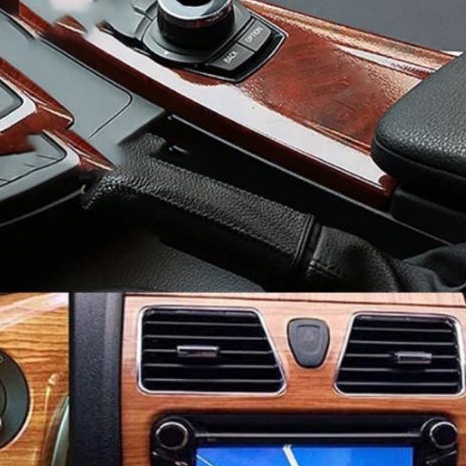 Dashboard Sticker interior glossy/skotlet kayu glossy Lebar 50cm