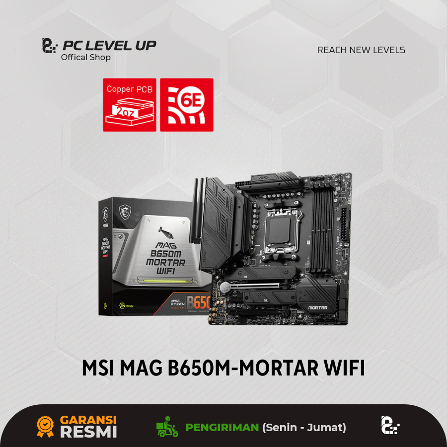 MSI MAG B650M MORTAR WIFI Motherboard mATX AM5 DDR5