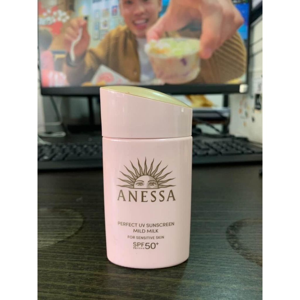 [Pre-loved] Anessa Perfect UV Sunscreen Mild Milk 60ml | EXP 2028 - 08
