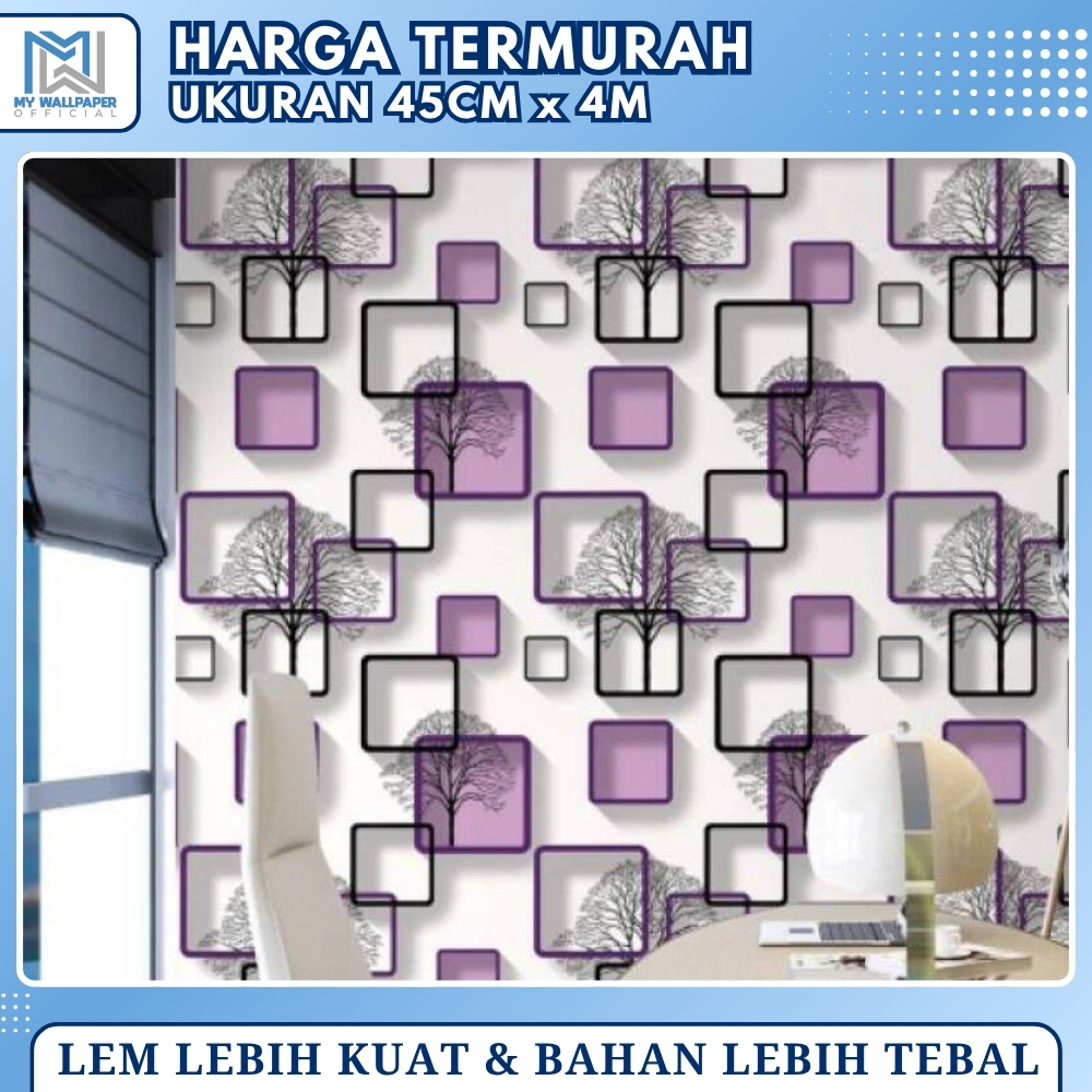 Wallpaper Sticker Dinding Motif Bunga Pink Dekorasi Ruang Tamu Walpaper Bunga Stiker Dinding Bunga W