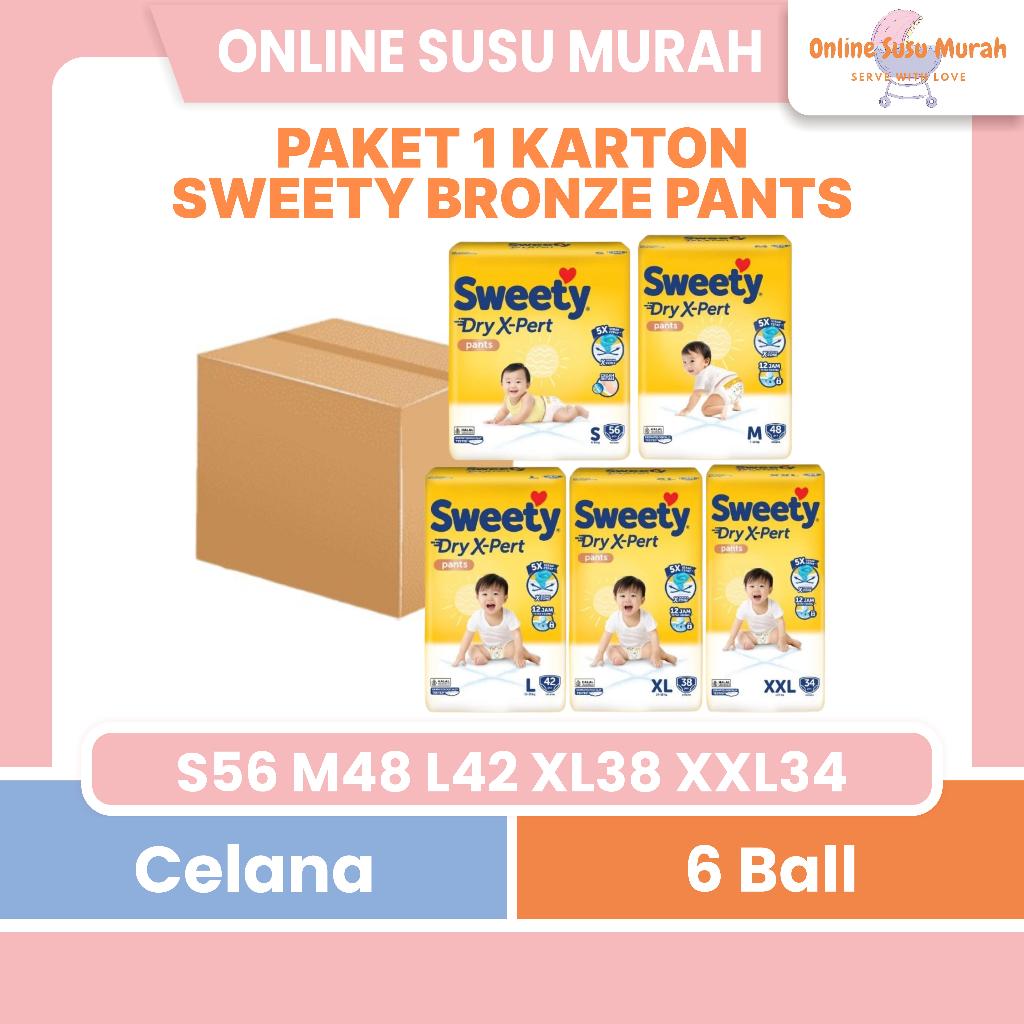 SWEETY BRONZE PANTS PAKET 6 BALL / 1 KARTON S 56 M 48 L 42 XL 38 XXL 34 DRY XPERT PPKS