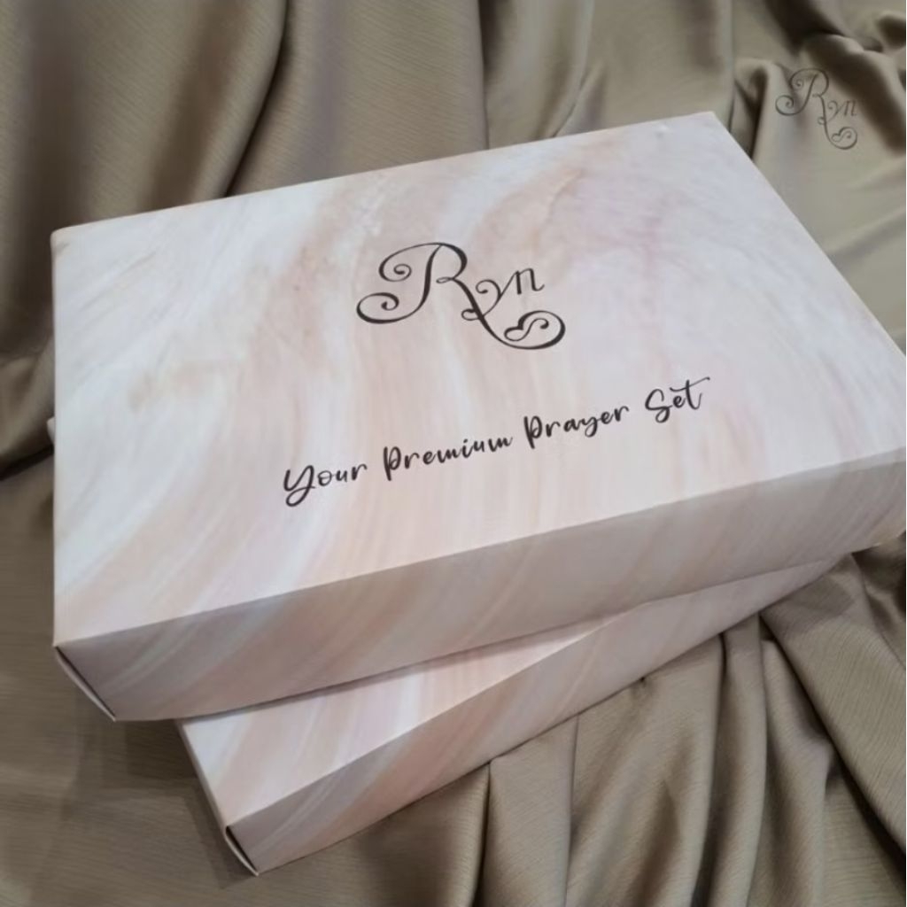 KOTAK HAMPERS RYN RAYYAN | BOX MUKENA CANTIK RYN RAYYAN BISA UNTUK GIFT DAN HAMPERS