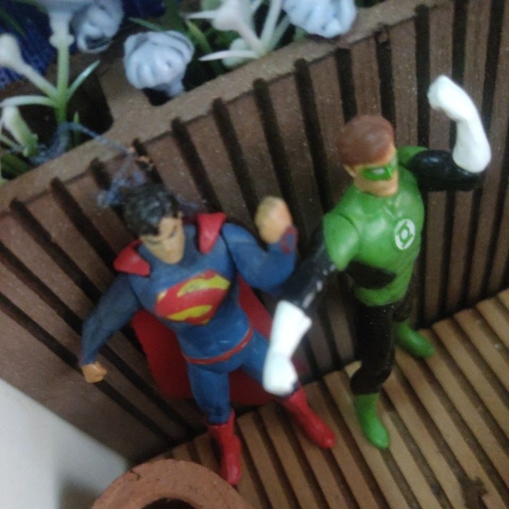 superman & greenlantern mini figure dc