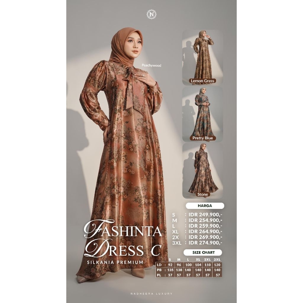 BAJU GAMIS TERBARU FASHINTHA DRESS C  DRESS SULTAN