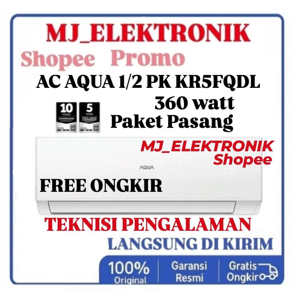 AC AQUA 1/2 PK PAKET PASANG