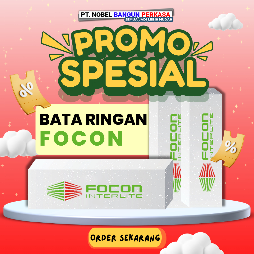 Bata Ringan Focon Jogja - Hebel Focon Murah Area Yogyakarta Sleman Bantul