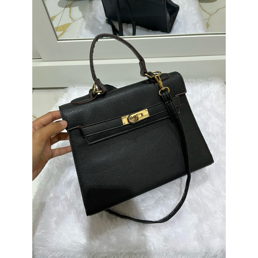 preloved tas wanita hitam kindalike hermes