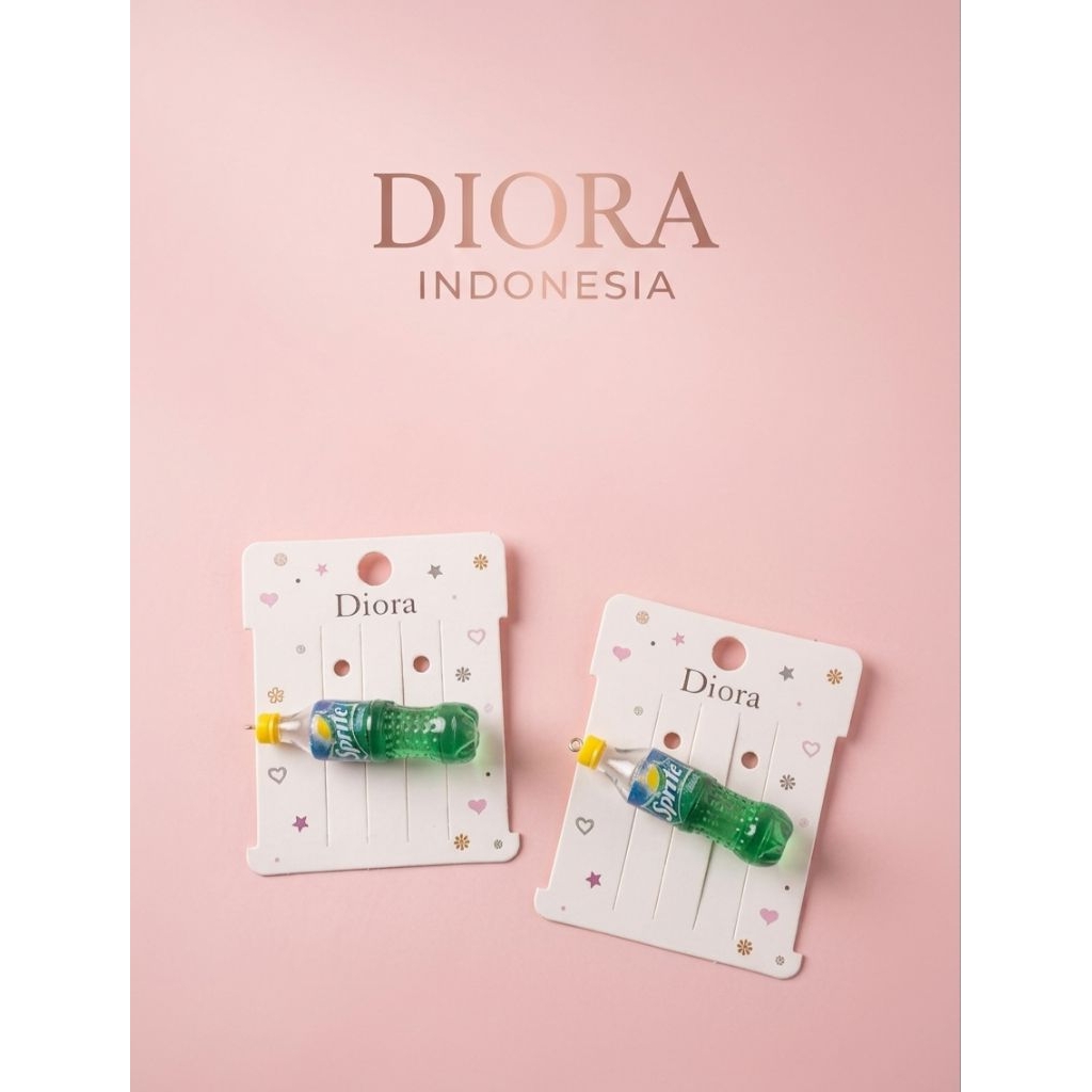 Jepit Rambut Unik Model Botol Minuman Sprite Mini - Lucu & Estetik