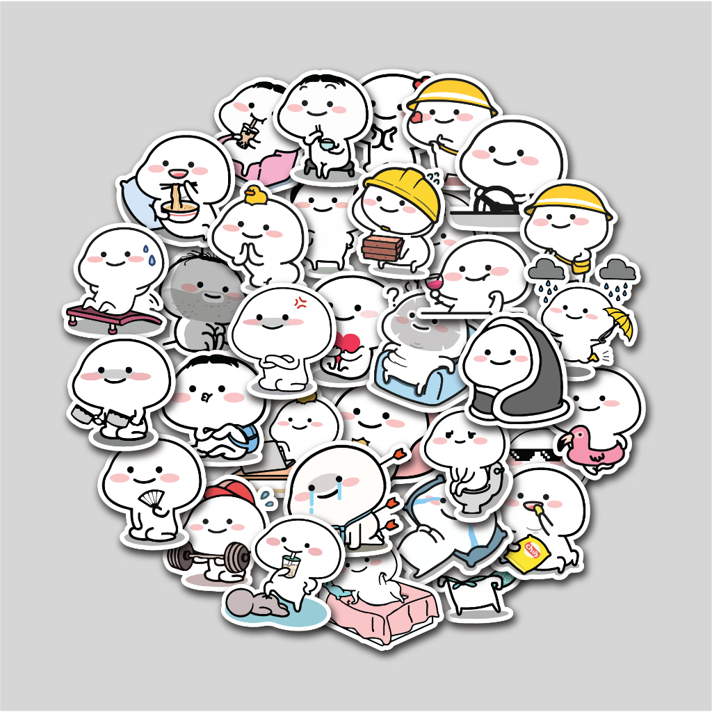 STICKER PACK QUBY PENTOL | STIKER TUMBLER LAPTOP | STICKER KOPER HELM