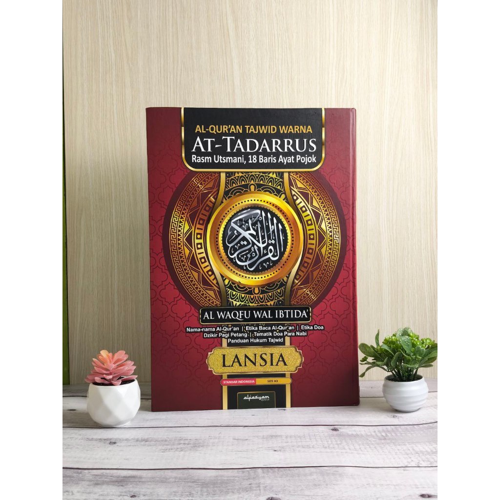 AL-QURAN AT-TADARRUS A3 LANSIA TAJWID WARNA