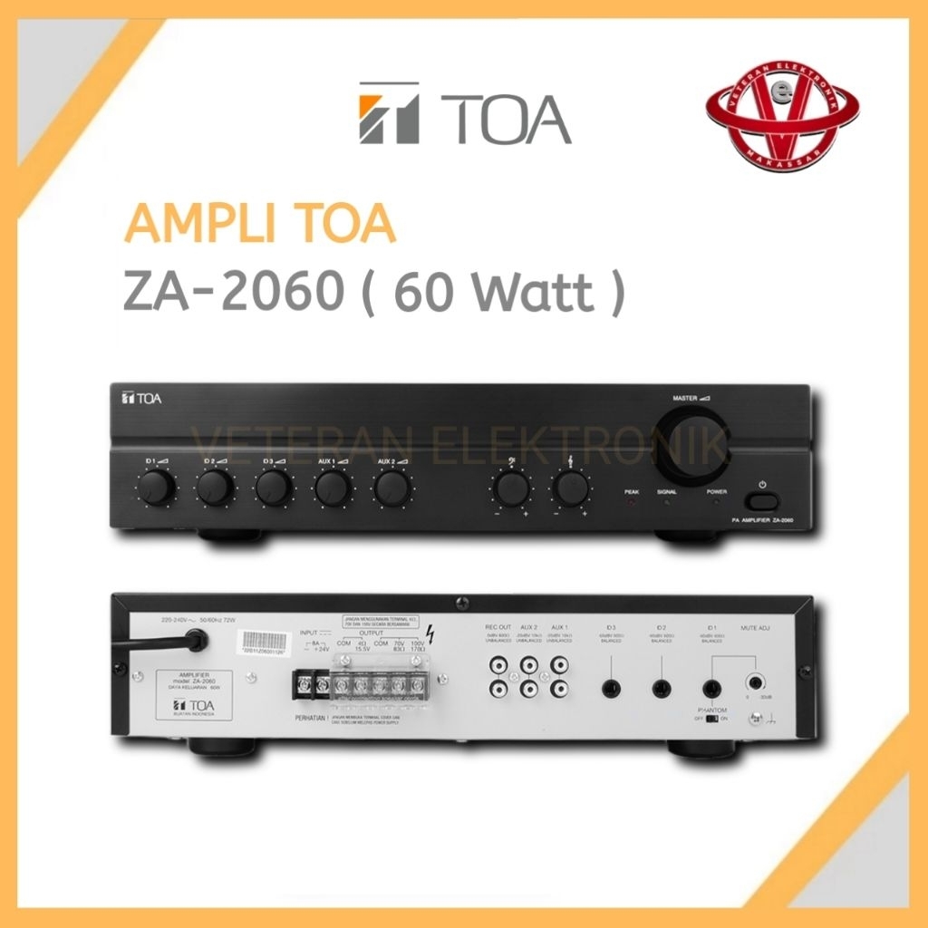 Amplifier TOA ZA-2060 60watt