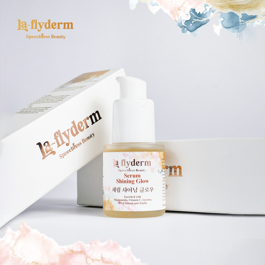 La-Flyderm Serum Shining Glow | Serum Wajah Brightening Niacinamide & Vitamin C | Glowing & Melembap