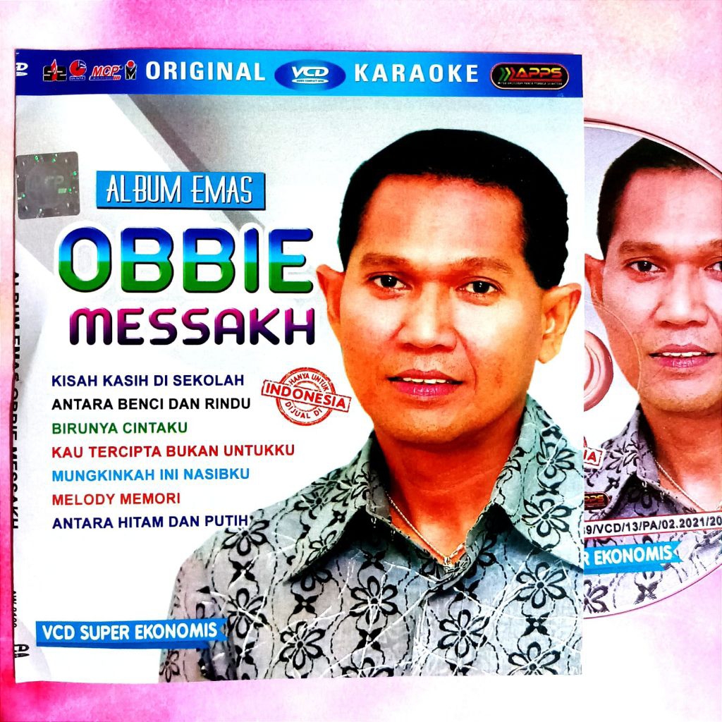 VCD KARAOKE TEMBANG KENANGAN OBBIE MESSAKH - VCD LAGU POP KENANGAN KAROKE - VCD LAGU DANGDUT KENANGA