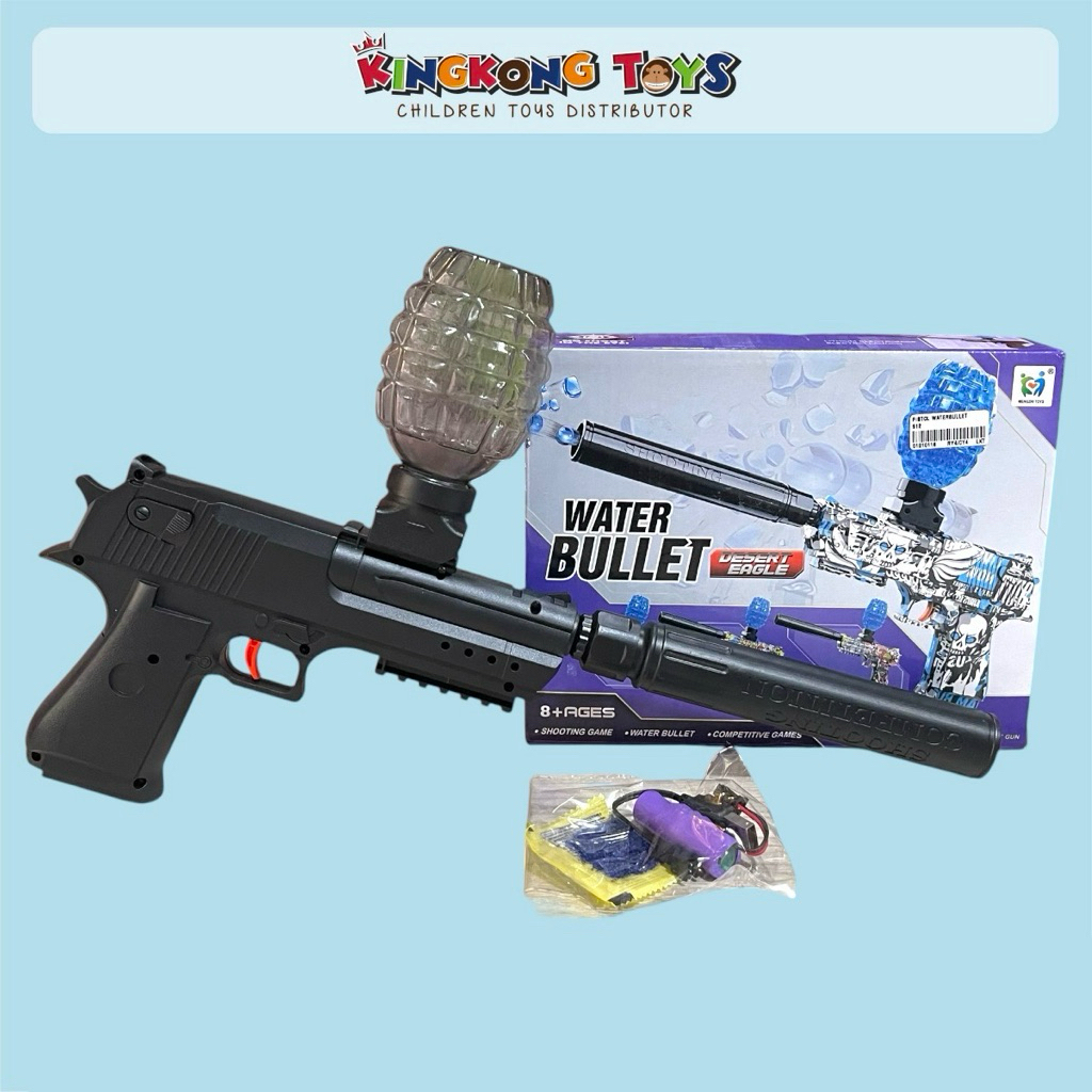 PISTOL ELEKTRIK PELURU GEL DESSERT EAGLE 912 / WATER GUN CRYSTAL BULLET