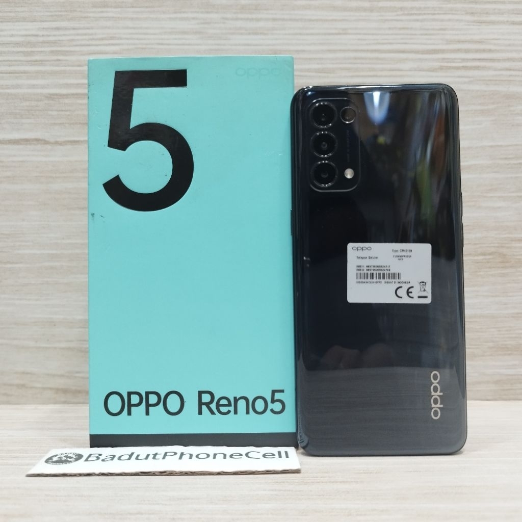 OPPO RENO 5 4G 8/128GB HANDPHONE SECOND BEKAS FULLSET