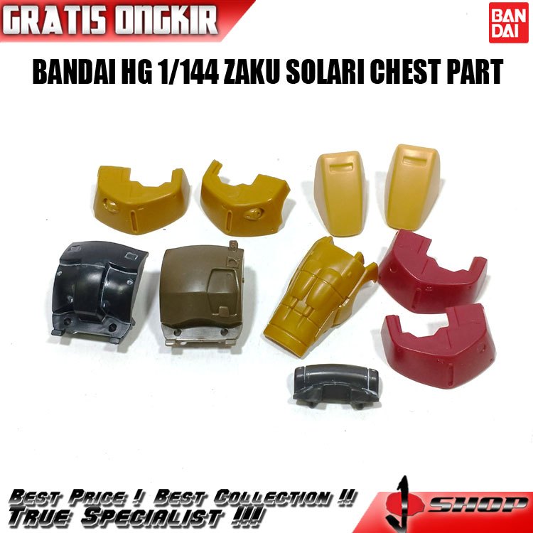 BANDAI HG 1/144 ZAKU SOLARI CHEST PART HG3870