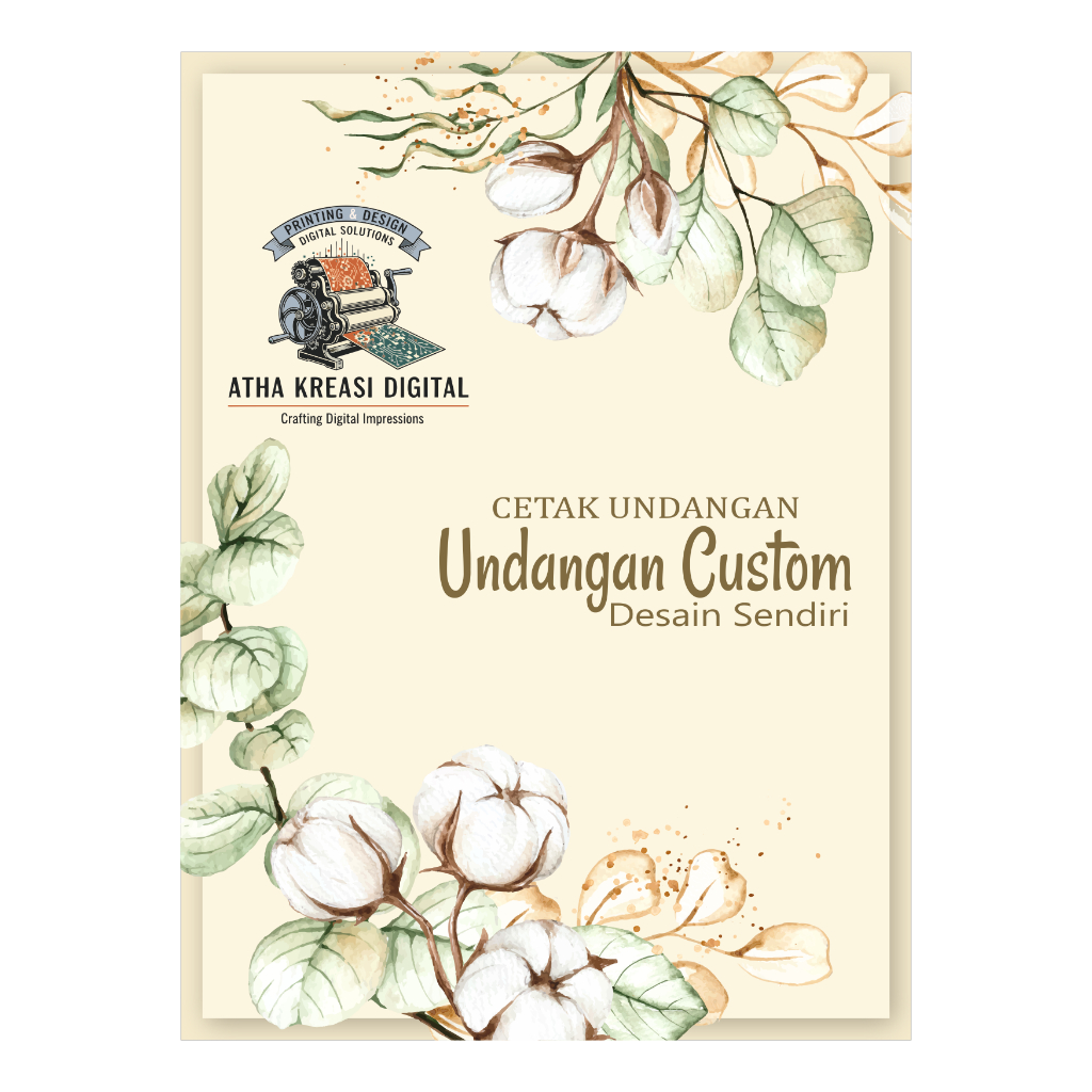 Undangan Custom Pernikahan/Khitanan Desain/File Sendiri