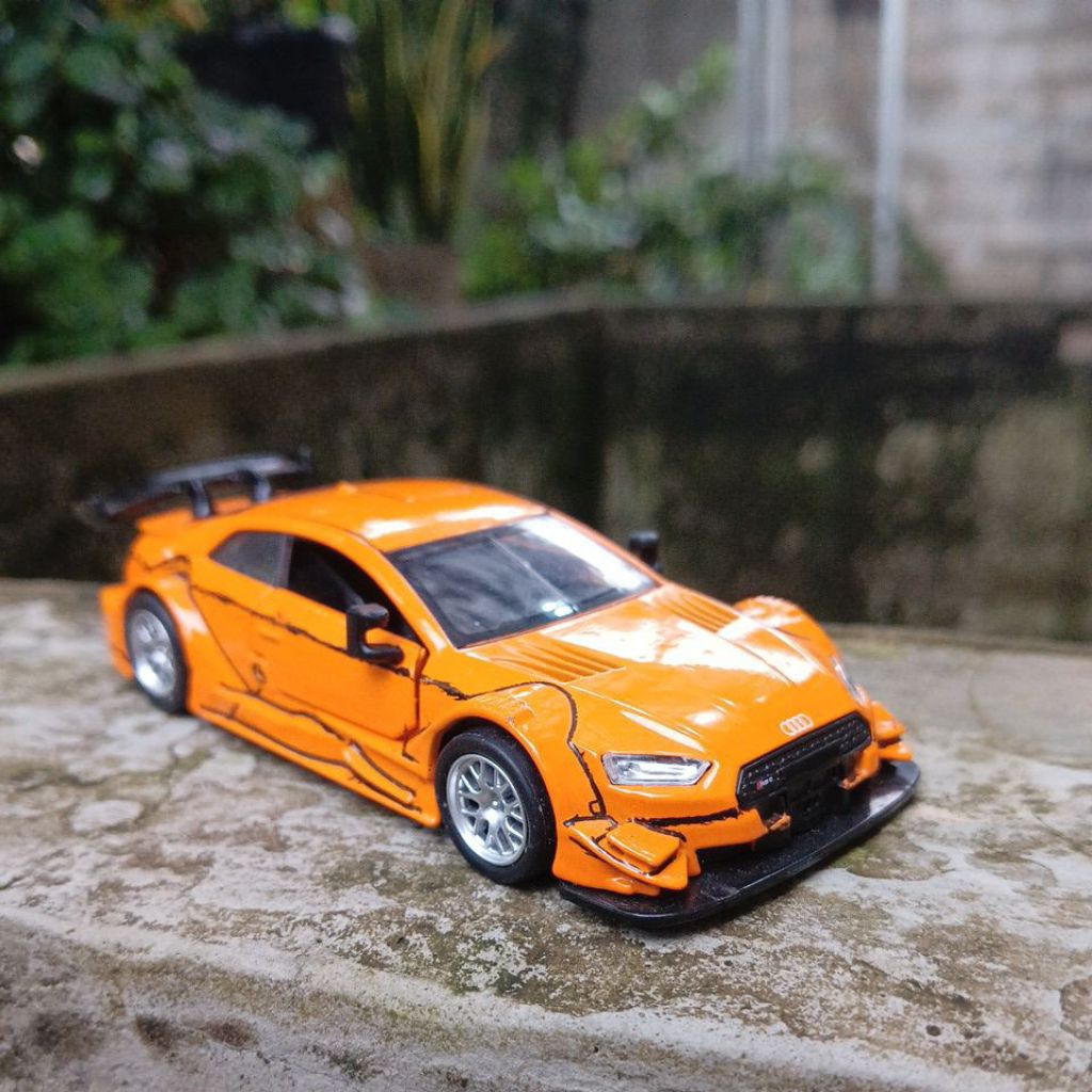 msz diecast Audi RS 5 DTM (second) bisa dibuka tutup dan pullback free extra packing