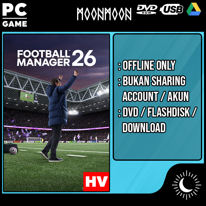 Football Manager 26 Full DLCs Game PC Laptop Termurah