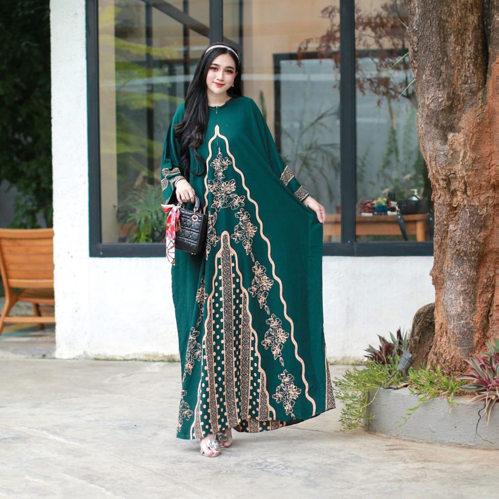 Gamis Kaftan Motif Ratu Kaftan Jumbo Ld 170 Bahan Rayon Adem Premium Kaftan Madena Baju Kaftan Terba