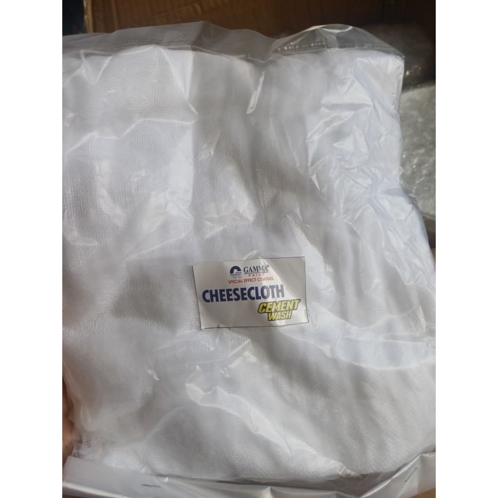 Gamma cheesecloth cement wash