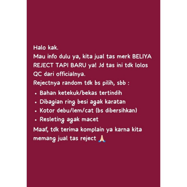 CO TAS DEFECT BELIYA