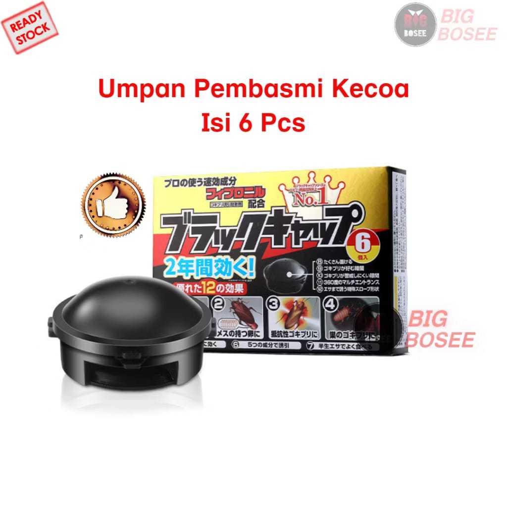 BLACK CAP PEMBASMI KECOA ISI 6